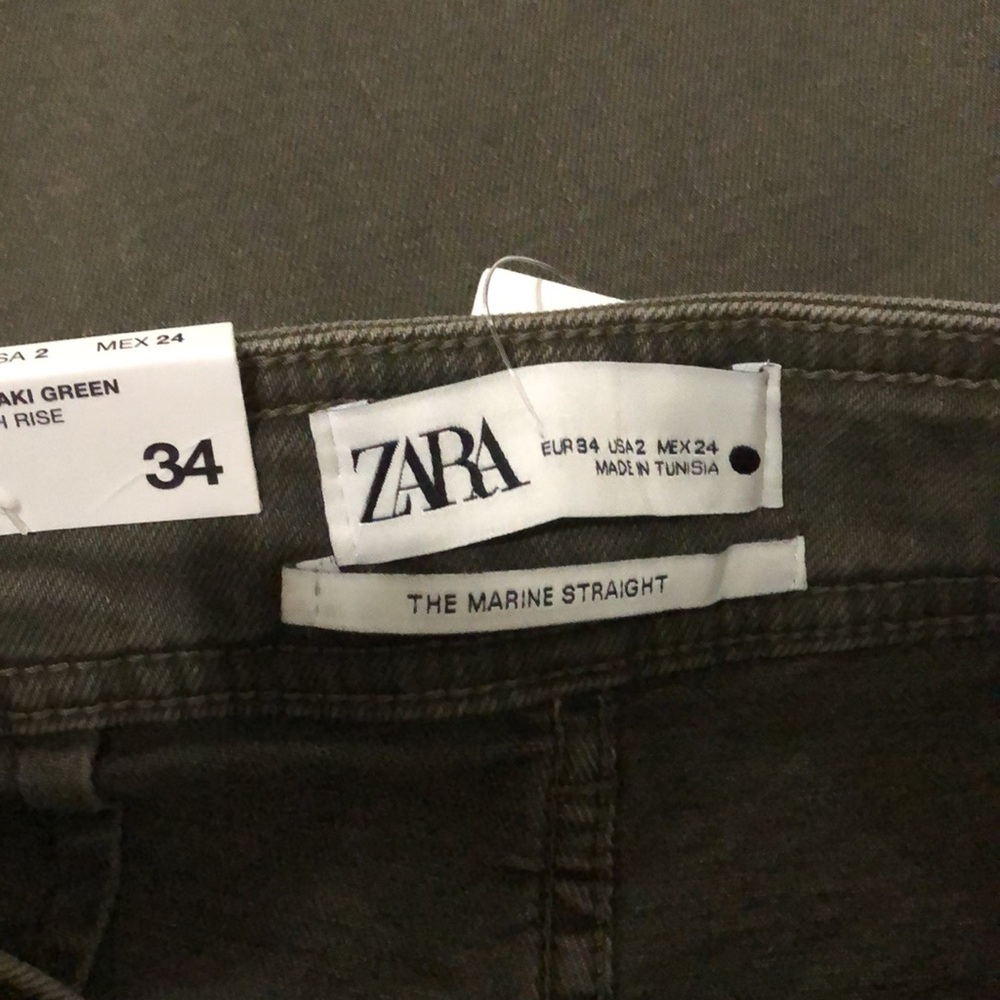 NWT Zara ZW the marine straight jeans - Picture 9 of 9